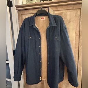 Vintage 90’s WRANGLER 2X Denim Jacket with Sherpa Lining thick Greensboro NC